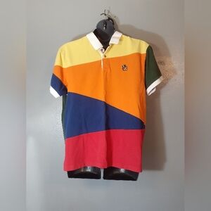 Akoo Mens Colorblock Polo Shirt
